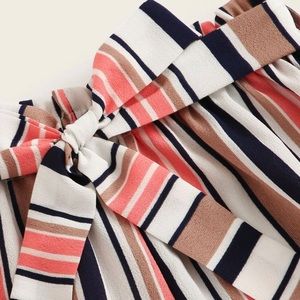 Multi-Color Paper-bag Shorts